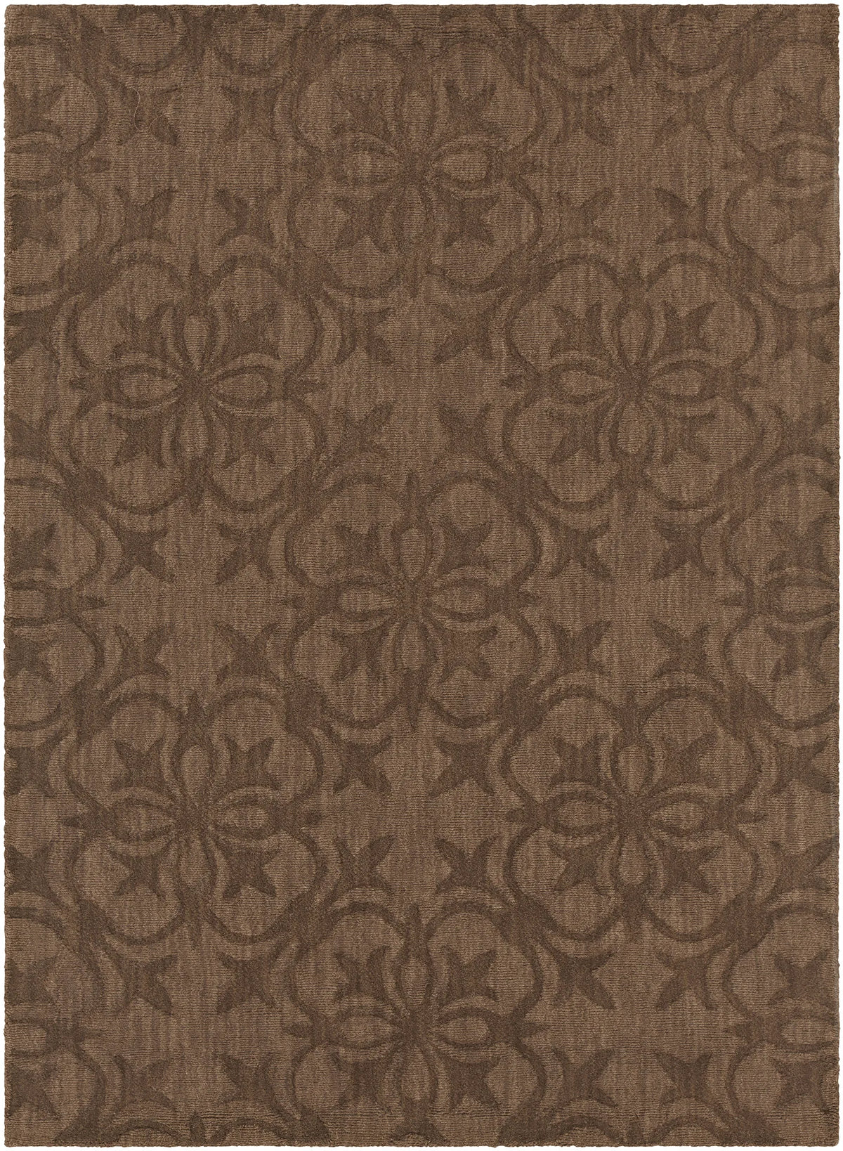 Chandra Rekha REK-29604 Brown rug, flat view