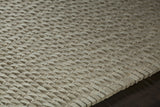 Chandra Renea REN-40101 Beige rug, side detail view