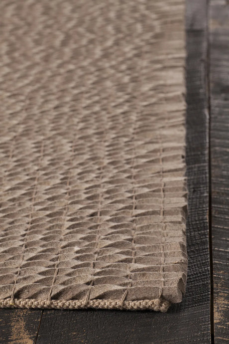Chandra Renea REN-40102 Taupe rug, corner detail