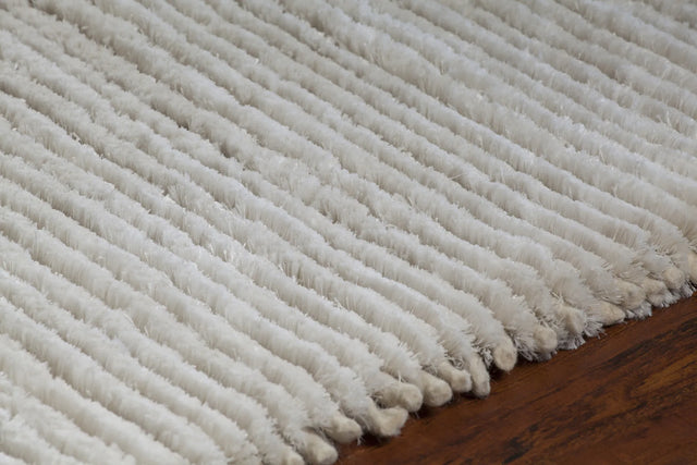 Chandra Royal ROY-15100 Ivory rug, side detail view