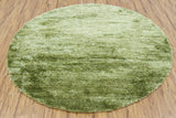 Chandra Royal ROY-15101 Green round rug, flat view