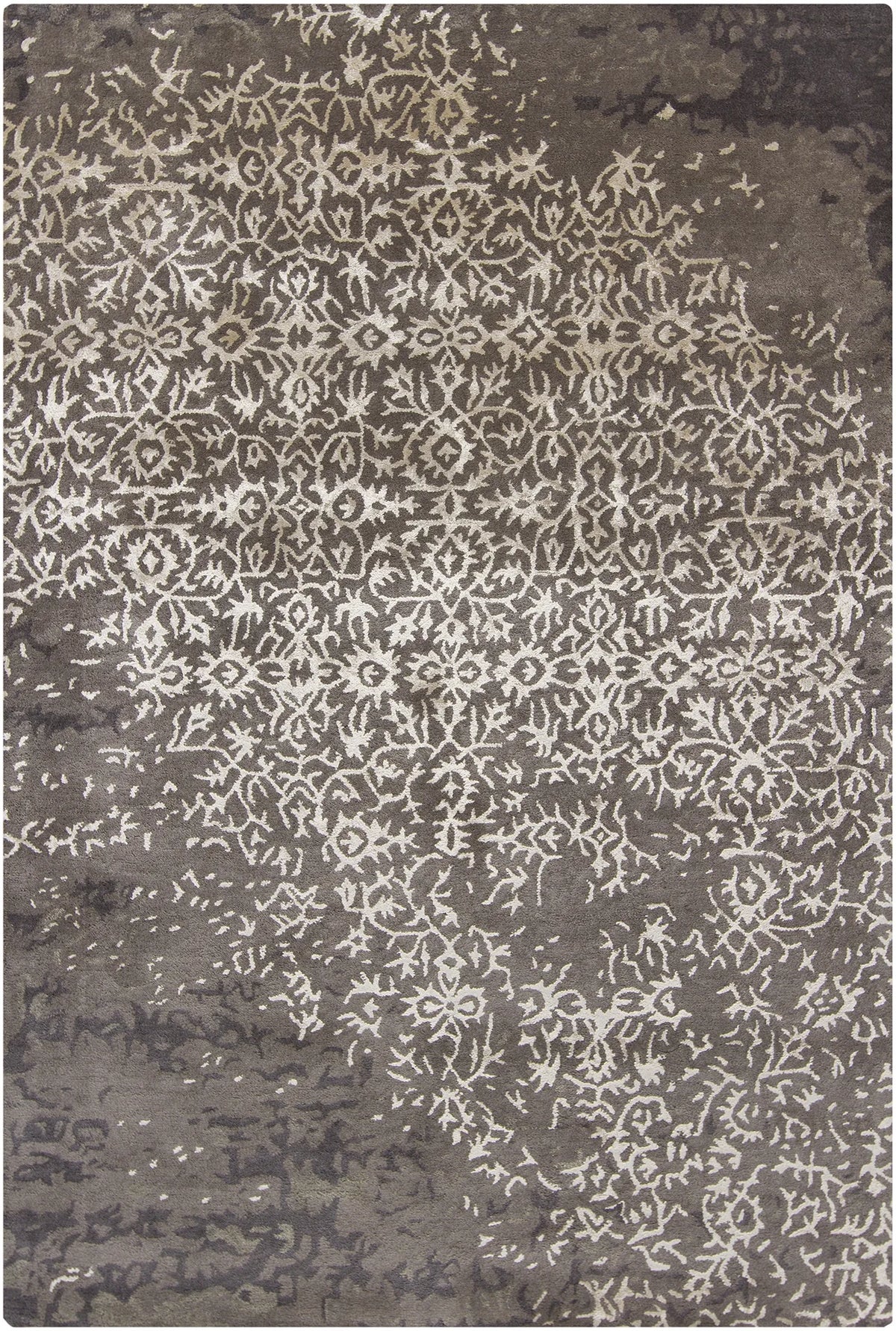 Chandra Rupec RUP-39601 Grey and Cream rug, flat view