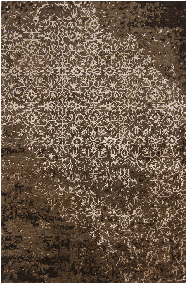 Chandra Rupec RUP-39602 Brown and Cream rug, flat view