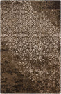Chandra Rupec RUP-39602 Brown and Cream rug, flat view