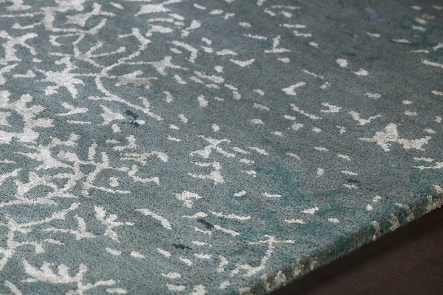 Chandra Rupec RUP-39603 Blue rug, side detail view