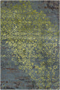 Chandra Rupec RUP-39605 Blue and Green and Brown rug, flat view