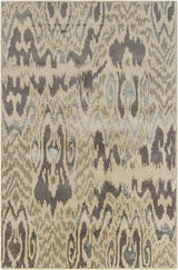 Chandra Rupec RUP-39606 Beige and Grey and Brown rug, flat view