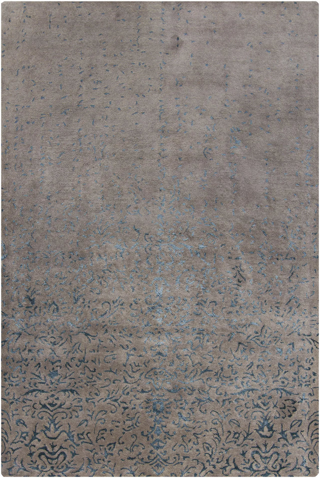 Chandra Rupec RUP-39612 Grey and Blue rug, flat view