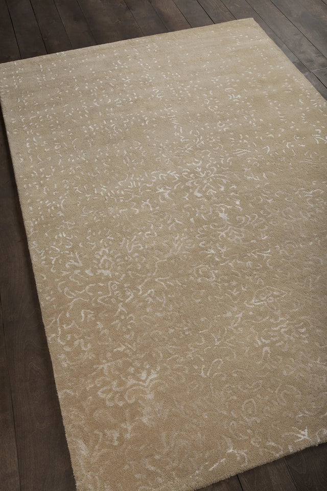 Chandra Rupec RUP-39613 Beige rug, angled side view