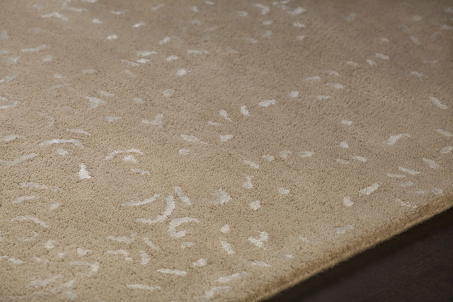 Chandra Rupec RUP-39613 Beige rug, side detail view