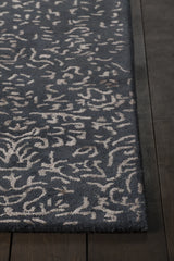 Chandra Rupec RUP-39614 Navy and Beige rug, corner detail