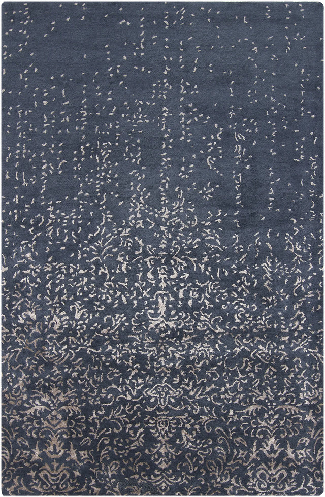 Chandra Rupec RUP-39614 Navy and Beige rug, flat view