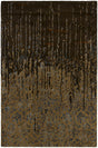 Chandra Rupec RUP-39624 Brown and Blue rug, flat view