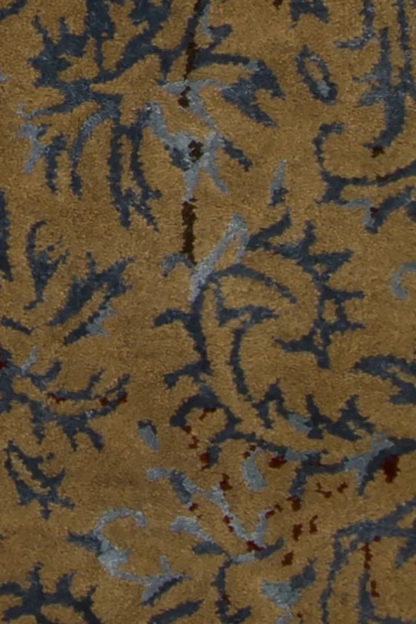 Chandra Rupec RUP-39624 Brown and Blue rug, texture close-up