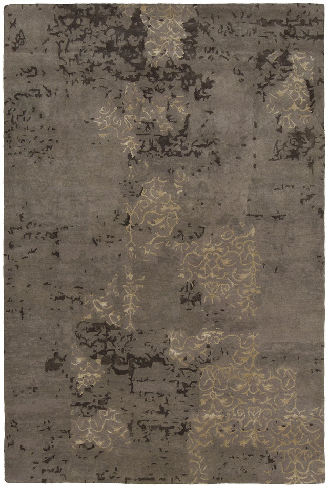 Chandra Rupec RUP-39625 Taupe and Brown and Beige rug, flat view