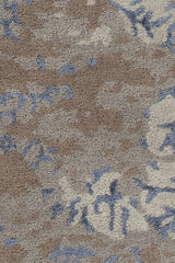 Chandra Rupec RUP-39626 Grey and Blue and Brown rug, texture close-up