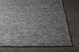 Chandra Rydel RYD-47701 Black and White rug, corner detail