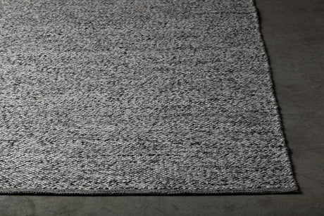 Chandra Rydel RYD-47701 Black and White rug, corner detail