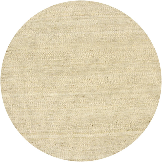 Chandra Saket SAK-3702 Tan round rug, flat view