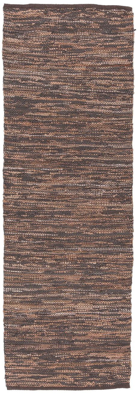 Chandra Saket SAK-3704 Brown runner rug, flat view
