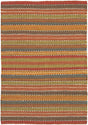 Chandra Saket SAK-3705 Brown and Red and Orange and Blue and Green rug, flat view