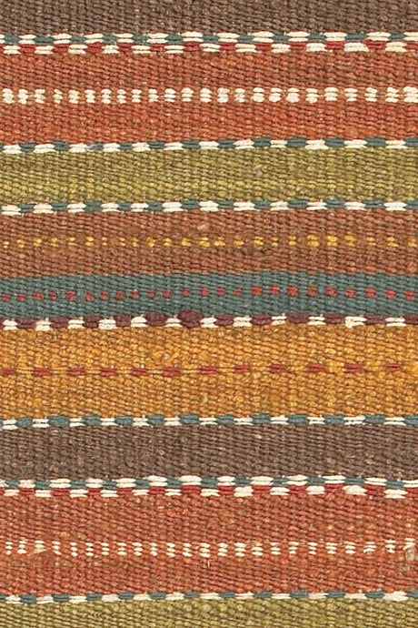 Chandra Saket SAK-3705 Brown and Red and Orange and Blue and Green rug, texture close-up