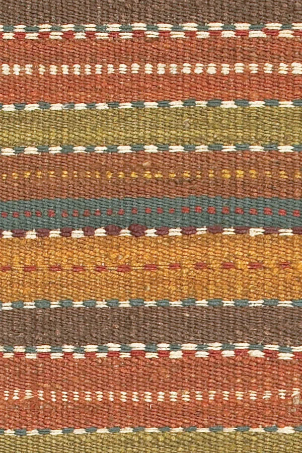 Chandra Saket SAK-3705 Brown and Red and Orange and Blue and Green rug, texture close-up