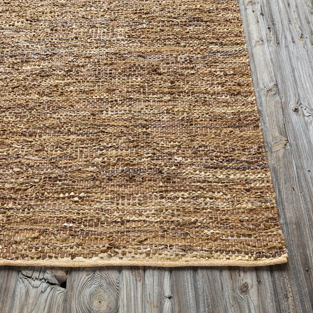Chandra Saket SAK-3706 Gold and Beige rug, corner detail