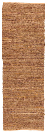 Chandra Saket SAK-3706 Gold and Beige runner rug, flat view