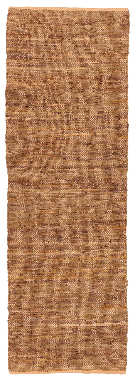 Chandra Saket SAK-3706 Gold and Beige runner rug, flat view