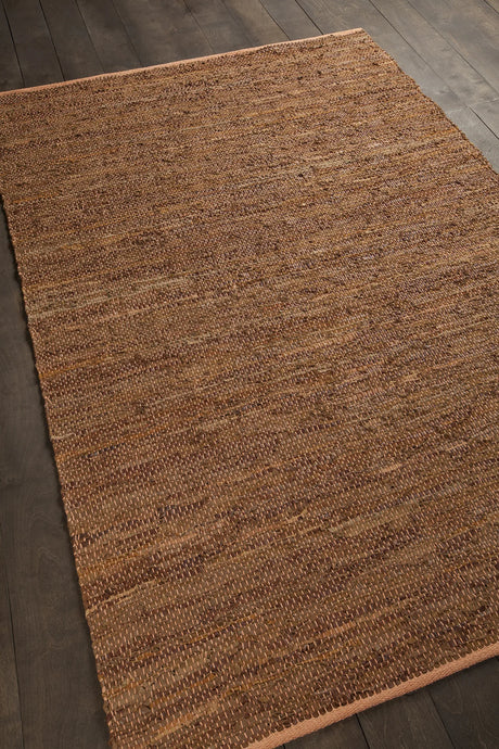 Chandra Saket SAK-3706 Gold and Beige rug, angled side view