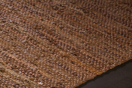 Chandra Saket SAK-3706 Gold and Beige rug, side detail view