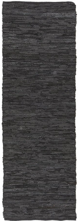 Chandra Saket SAK-3707 Black runner rug, flat view