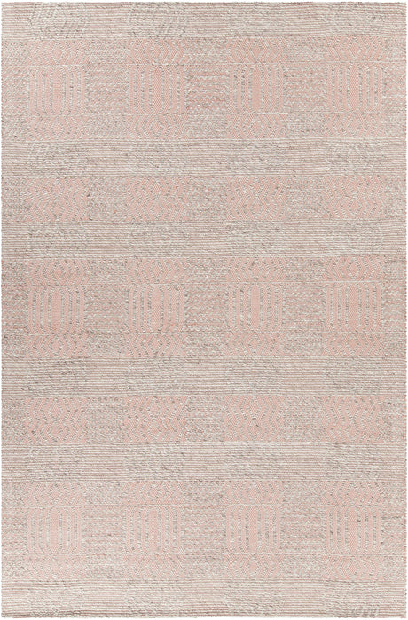 Chandra Salona SAL-34501 Pink and Natural rug, flat view