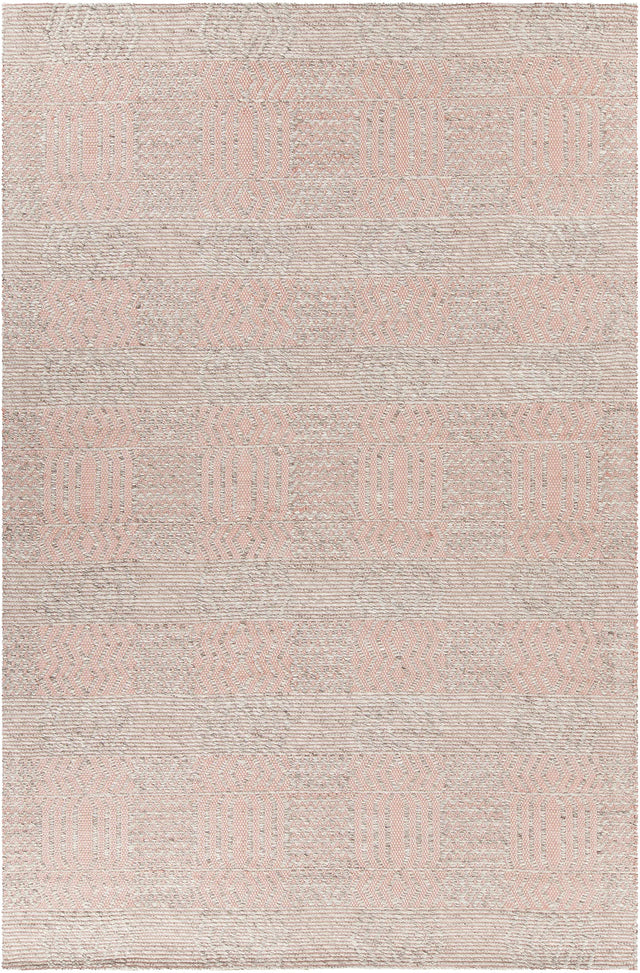 Chandra Salona SAL-34501 Pink and Natural rug, flat view