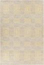 Chandra Salona SAL-34502 Yellow and Natural rug, flat view