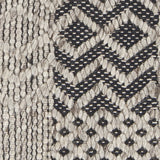Chandra Salona SAL-34503 Black and Natural rug, texture close-up