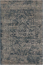 Chandra Sasha SAS-47002 Navy Blue and Silver rug, flat view