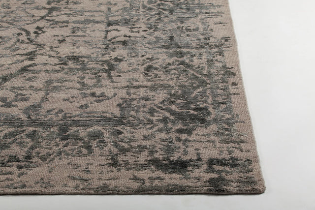 Chandra Sasha SAS-47003 Turquoise Blue and Silver rug, corner detail