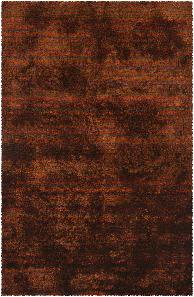 Chandra Savona SAV-16703 Red and Orange and Brown rug, flat view