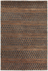 Chandra Selene SEL-48900 Rust and Charcoal rug, flat view