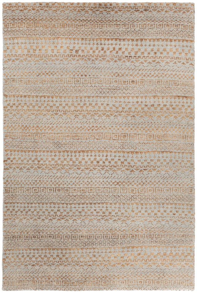 Chandra Selene SEL-48901 Grey and Natural rug, flat view