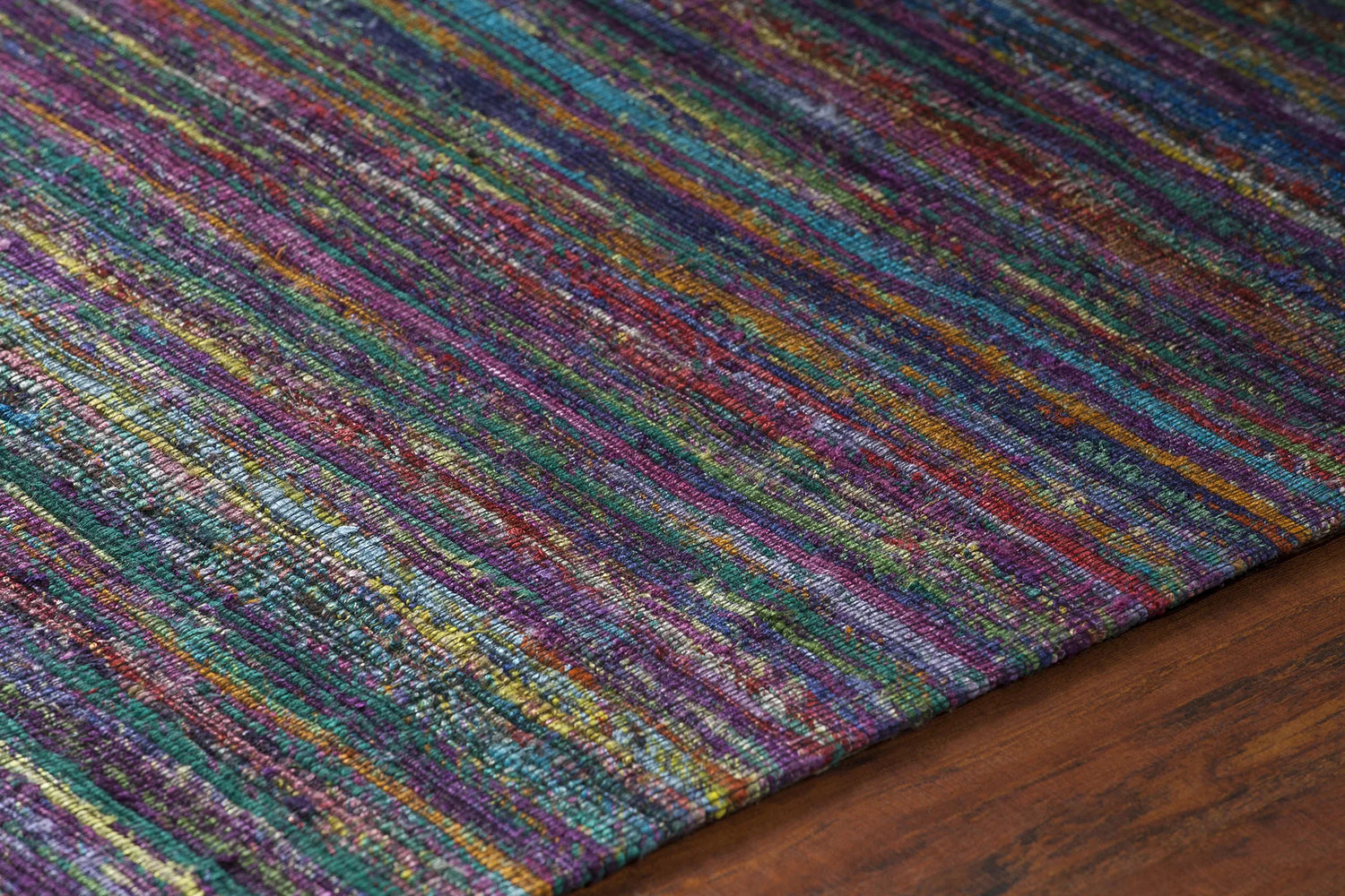 Chandra Shenaz SHE-31200 Multi Colored rug, side detail view