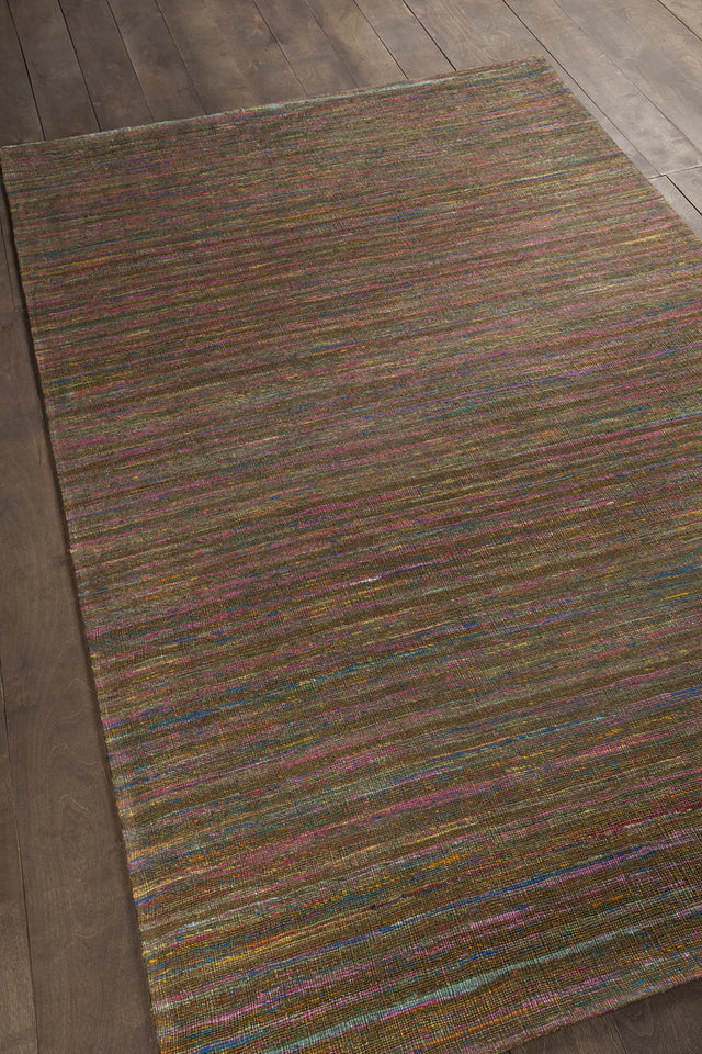 Chandra Shenaz SHE-31201 Multi Colored rug, angled side view