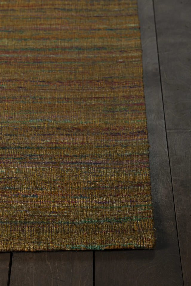 Chandra Shenaz SHE-31202 Yellow rug, corner detail