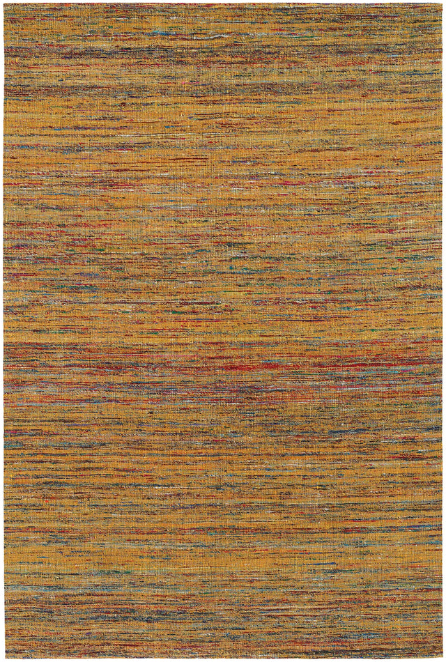 Chandra Shenaz SHE-31202 Yellow rug, flat view