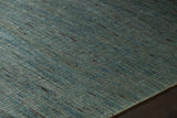 Chandra Shenaz SHE-31204 Blue rug, side detail view
