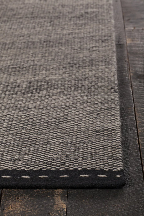 Chandra Sonnet SON-35900 Grey and Black rug, corner detail