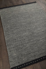 Chandra Sonnet SON-35900 Grey and Black rug, angled side view
