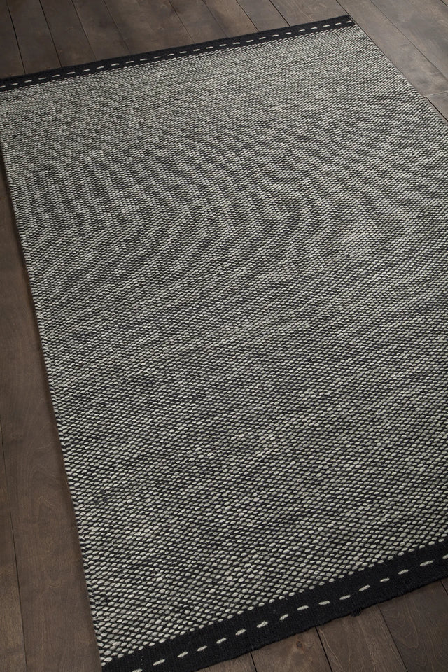 Chandra Sonnet SON-35900 Grey and Black rug, angled side view